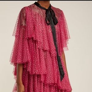 Chrysalis asymmetric tiered tulle dress